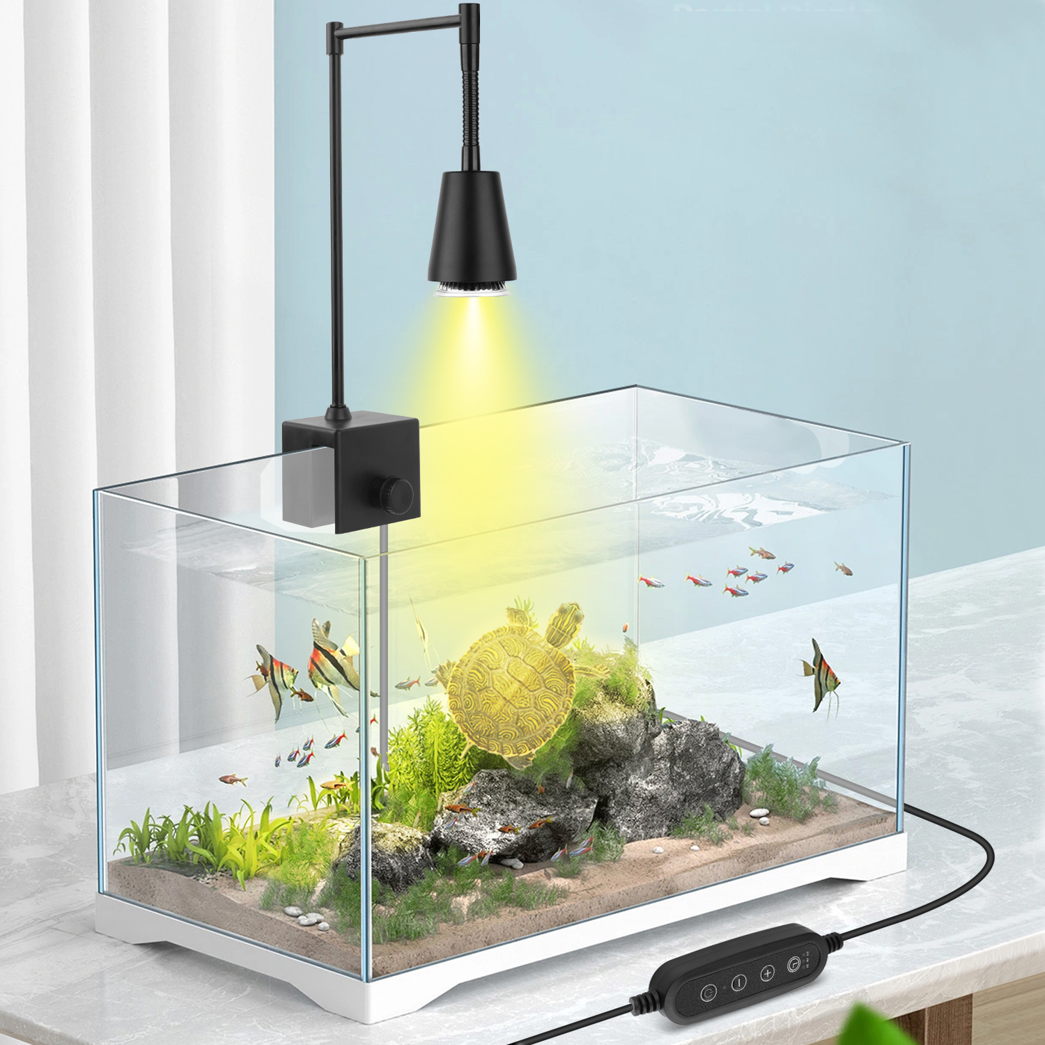 Title 12, Lampe chauffante pour reptiles UVA/UVB, ampoule...