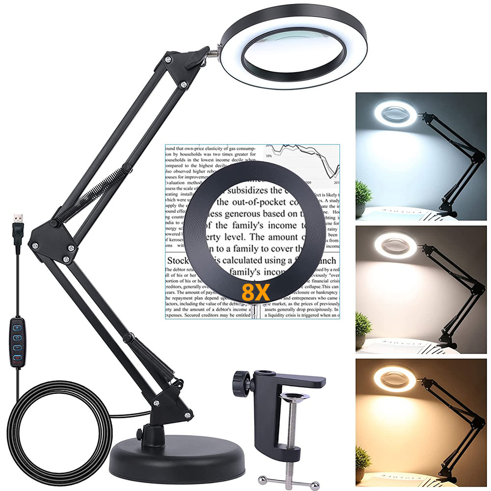 magnifier lamp desk