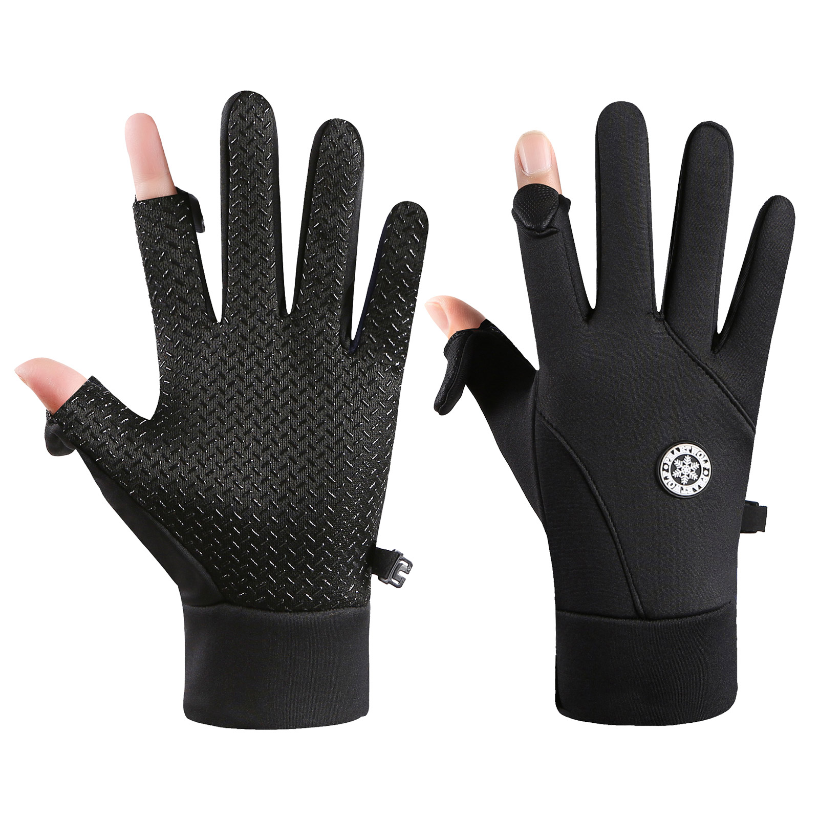 Fishing Gloves Winter Folding Fingers Touchscreen Waterproof Windproof  Shooting