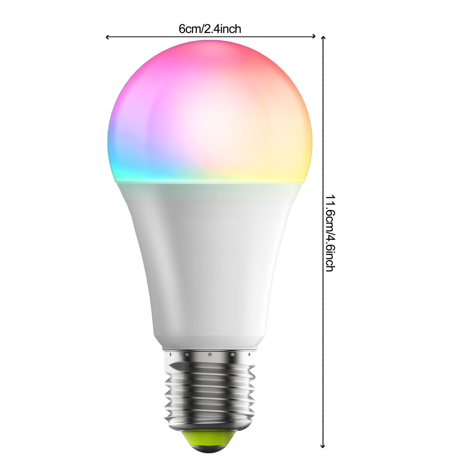 LAMPADA LED SMART LB1-COLOR RGB E27 2700/6500K 806LM 8W - ALEXA E GOOGLE  HOME