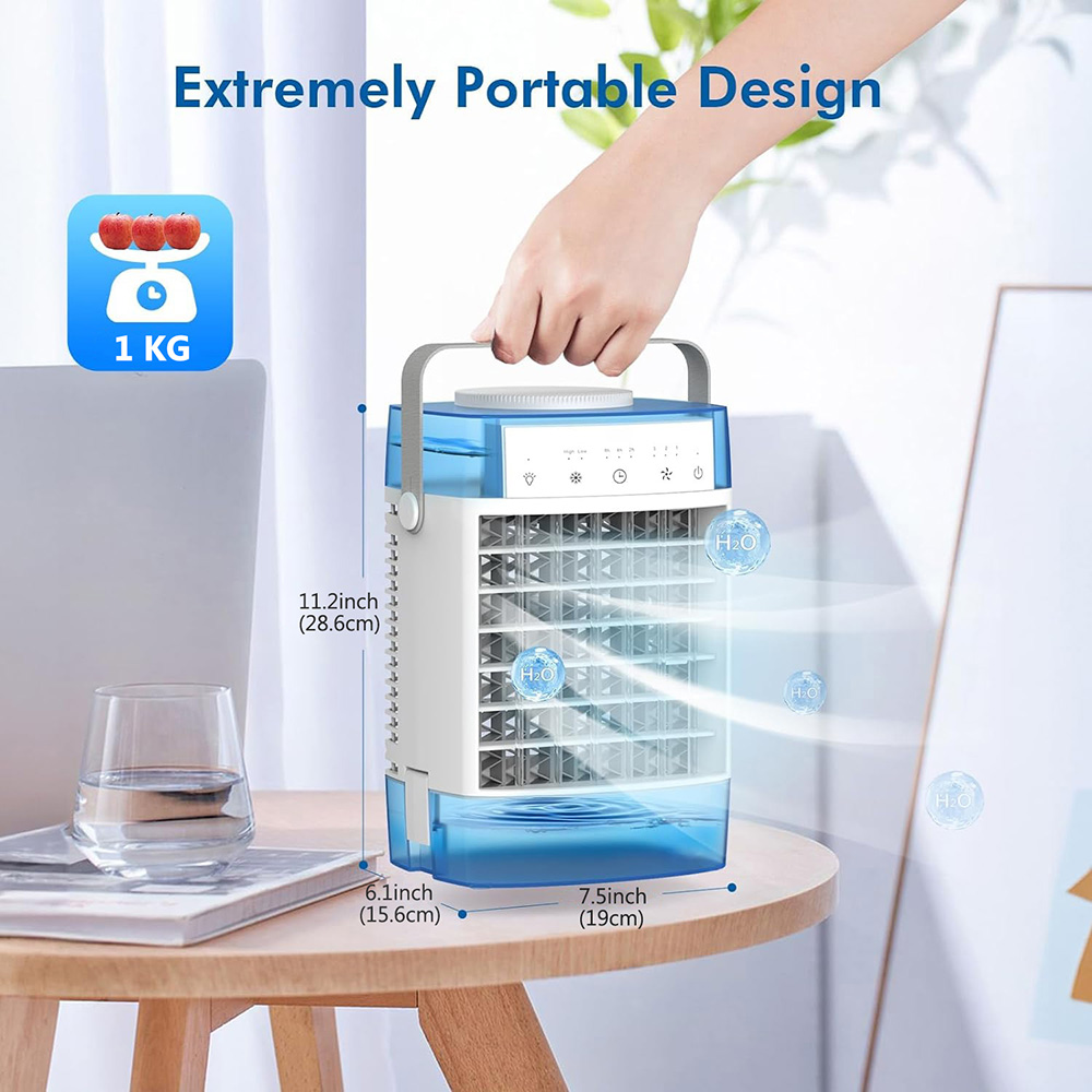 Portable Air Conditioner Bleu - Spécifications Techniques