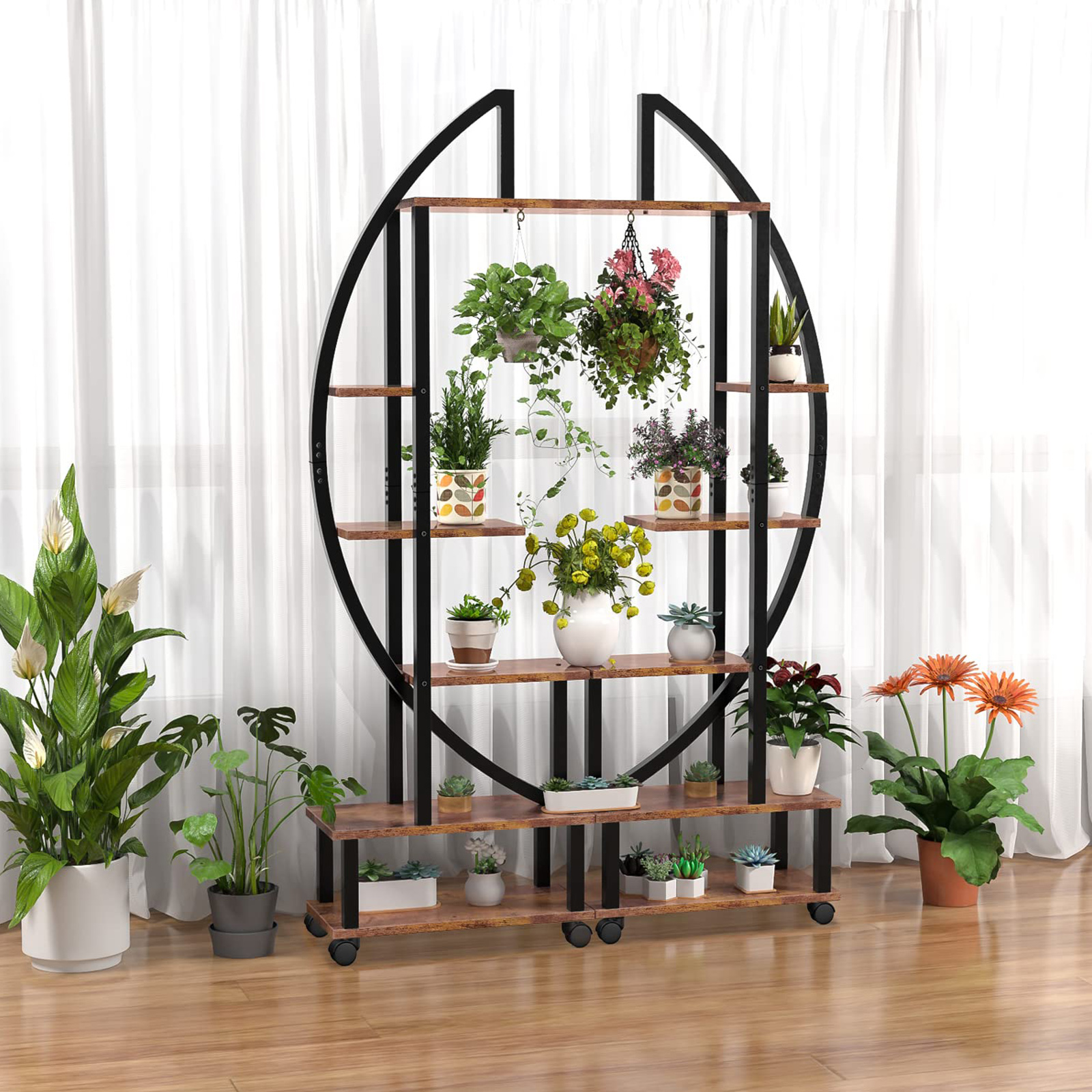 Étagères Plantes Design Demi-Lune