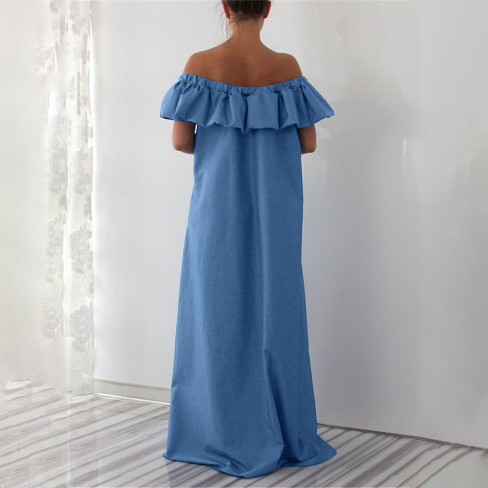 navy blue ballgown dress Elegant A-Line Halter Sparkly Sequins Long Prom Dresses Navy Blue Even –  EvaFashionDress